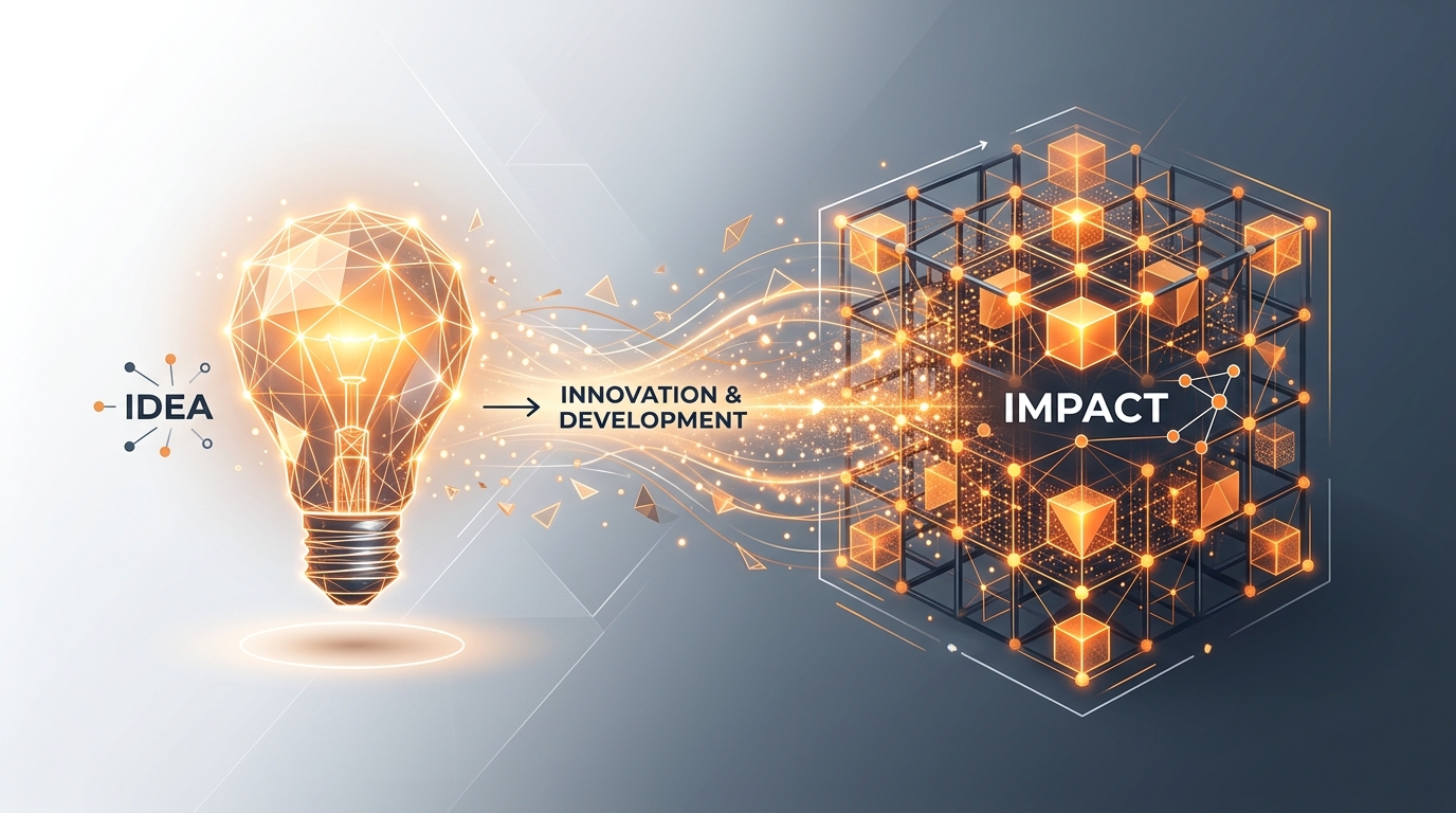 From Idea to Impact — Abstract visualization